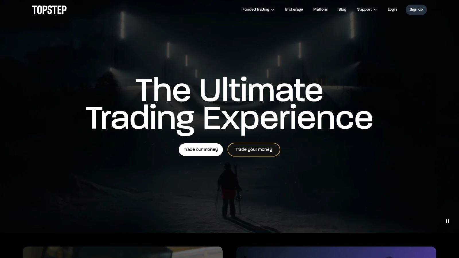 Topstep trading platform interface