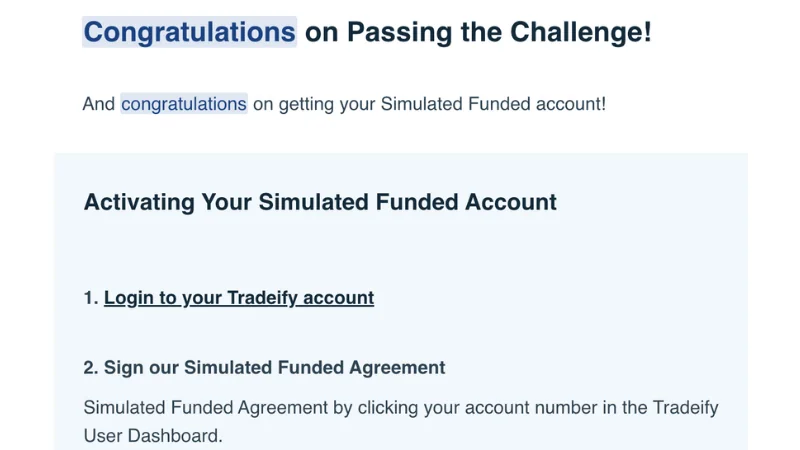Screenshot of email passing challenge