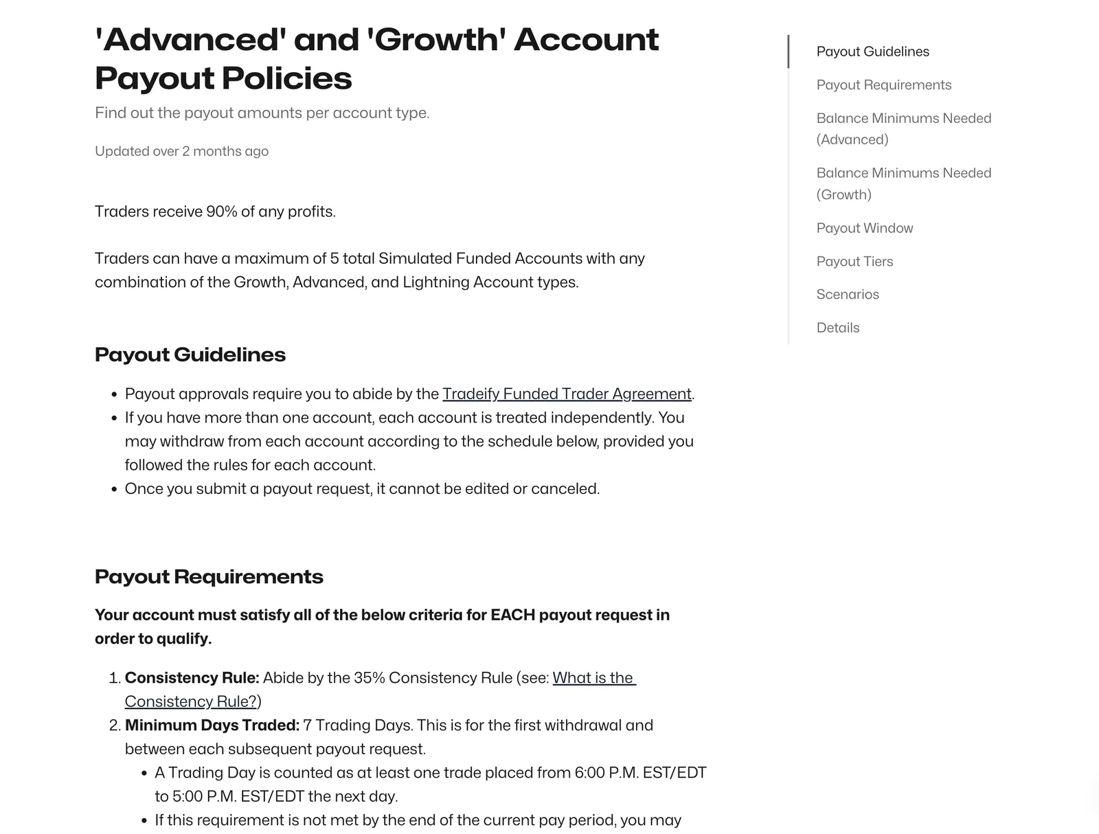 Tradeify Payout Policies