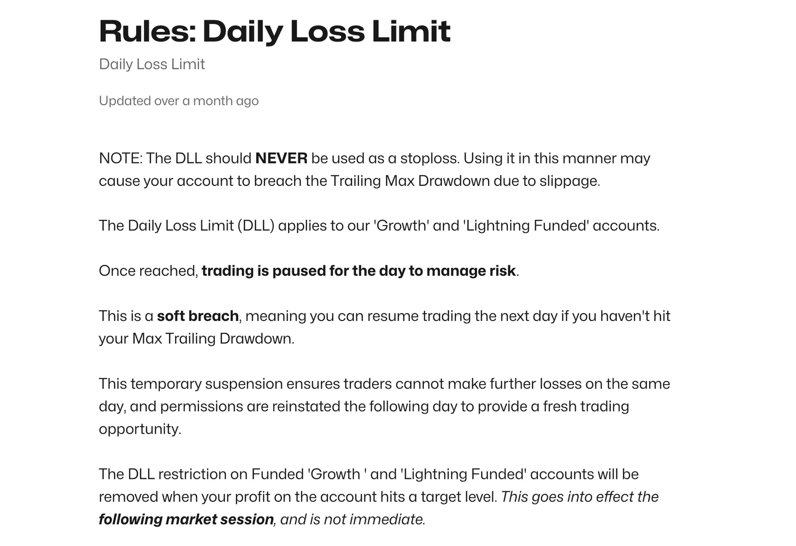 Tradeify Daily Loss Limit