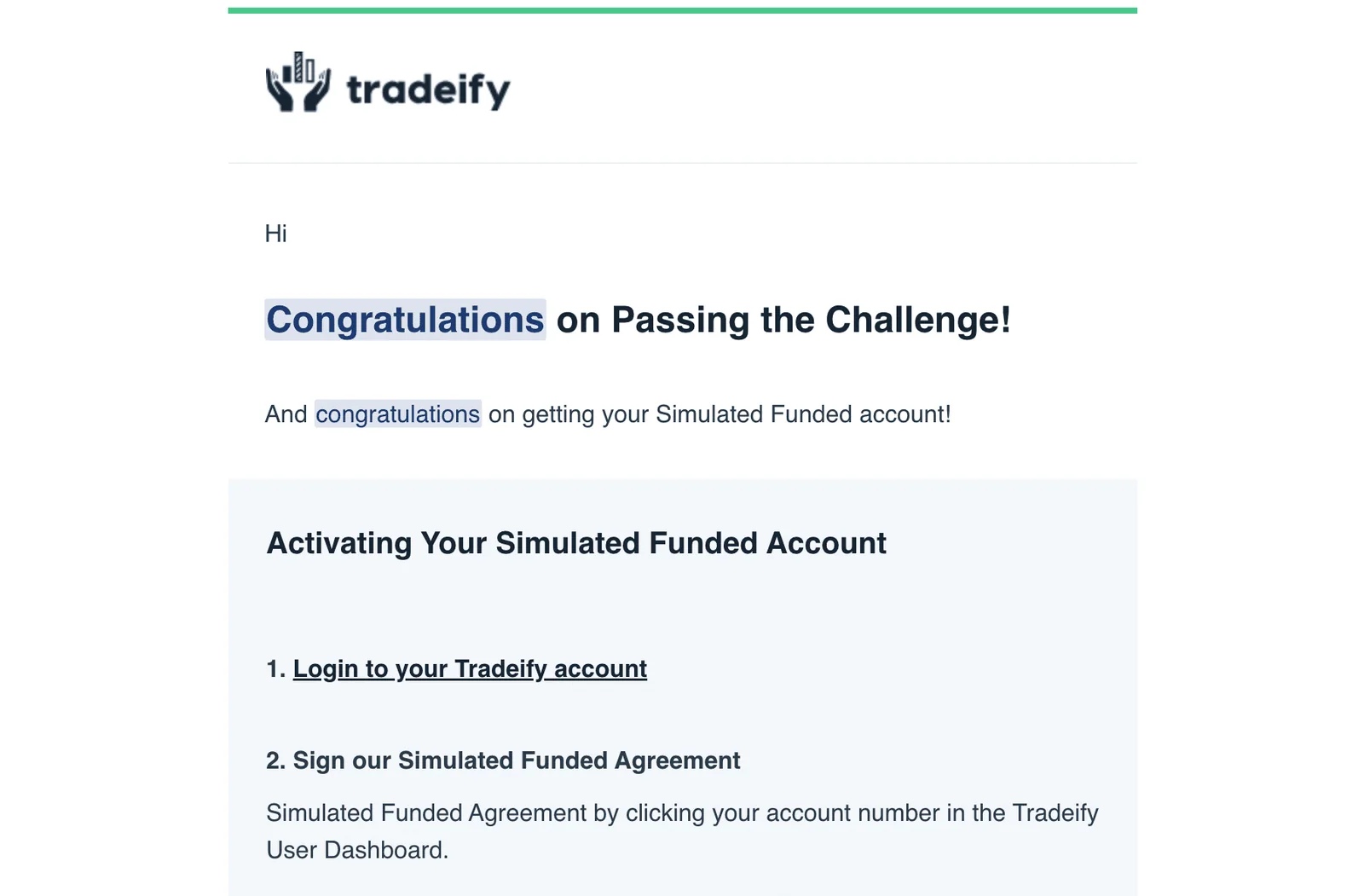 Tradeify Passed Challenge