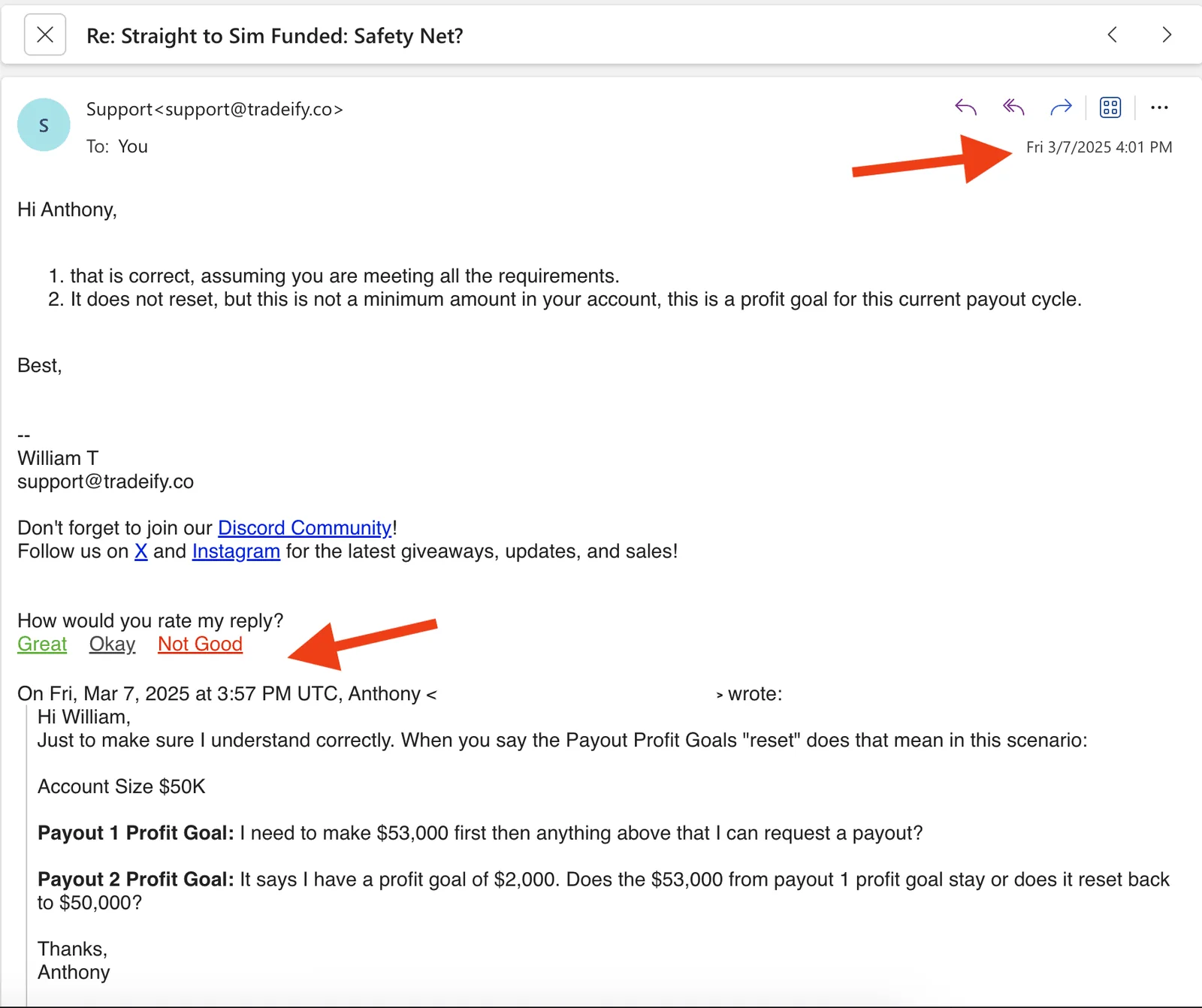 Tradeify Support