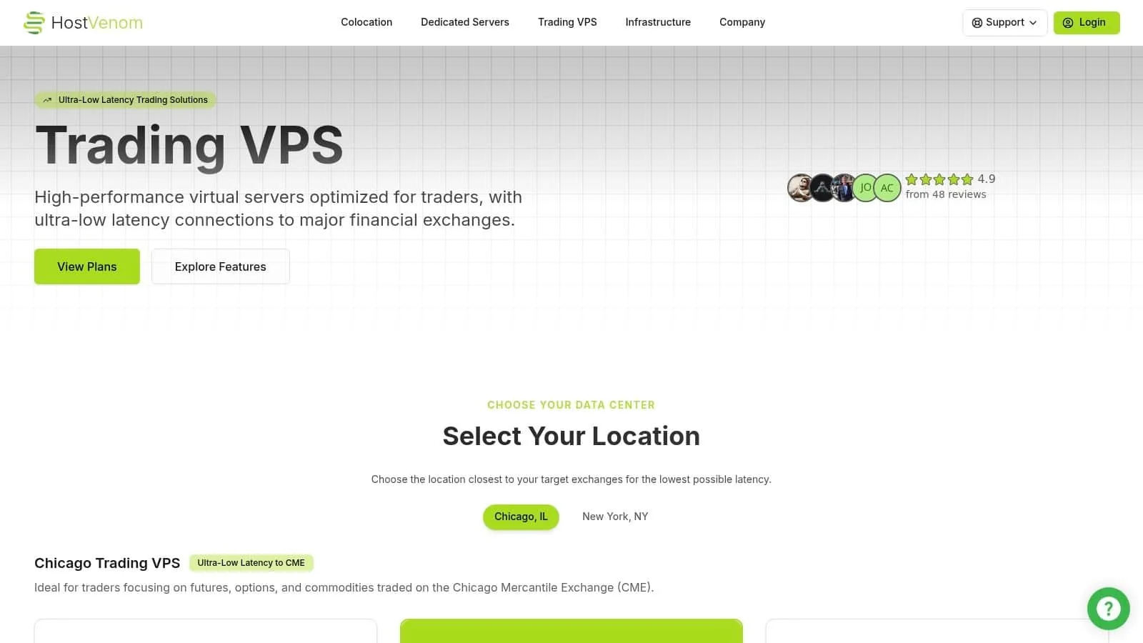 HostVenom (Trading VPS – Chicago)